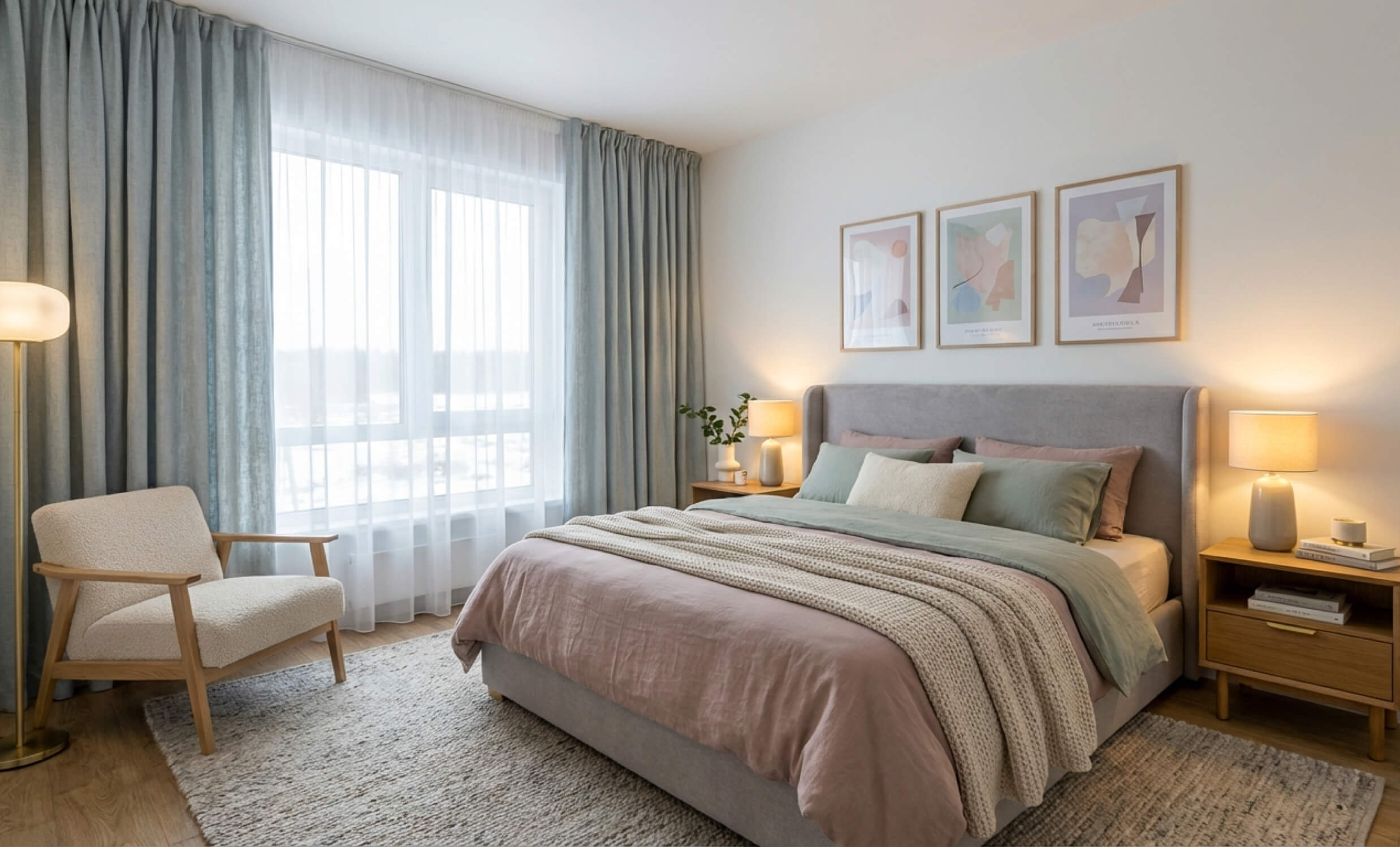 Визуализация будущего интерьера для пустой комнаты